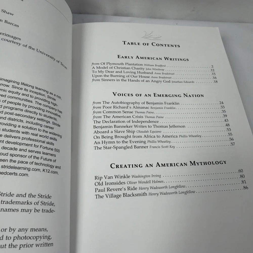 BJU Press - American Literature 3rd Edition by Paul‎ Michael Garrison, etc